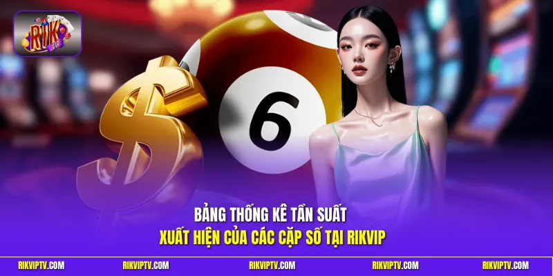 Bảng thống kê tần suất xuất hiện của các cặp số tại Rikvip