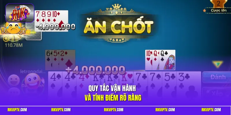 Quy tắc vận hành và tính điểm rõ ràng