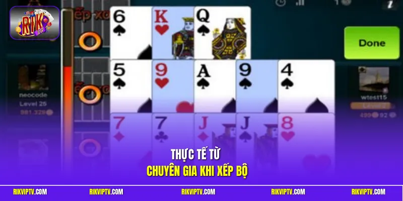 Thực tế từ chuyên gia khi xếp bộ